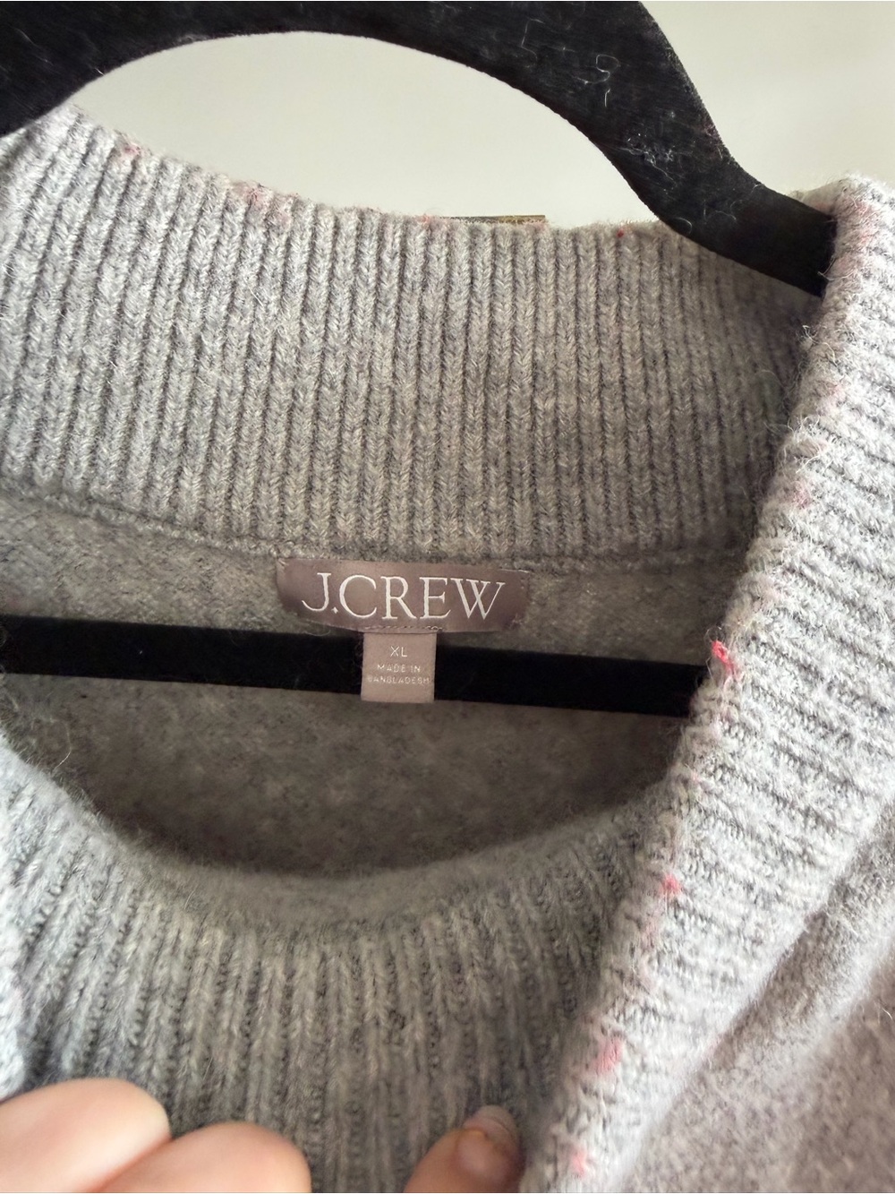 J.Crew UltraSoft Oversized Crewneck Women’s Sweater in Light Gray - Picture 2 of 4